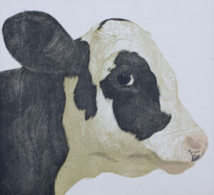 「鉄牛」木版画アート作品 Works – MIHO TOMITA