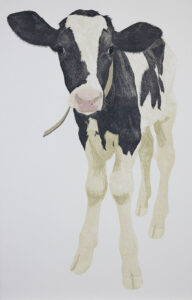 「鉄牛」木版画アート作品 Works – MIHO TOMITA